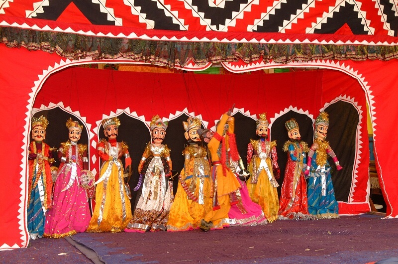 Teatros de títeres en feria de Pushkar