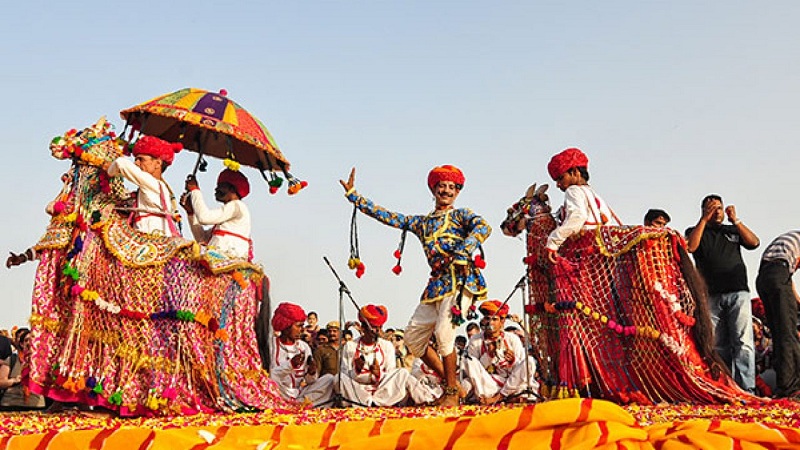 Actividades culturales en la Feria Pushkar