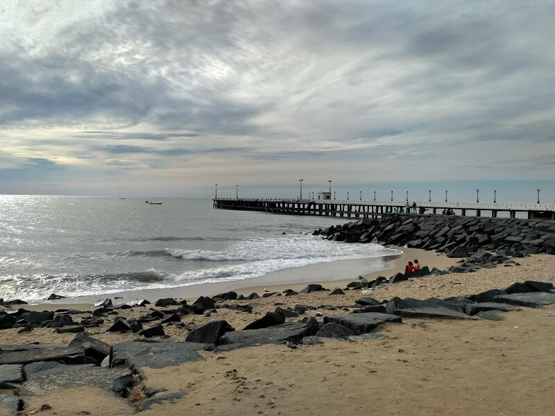 paseo marítimo, Pondicherry