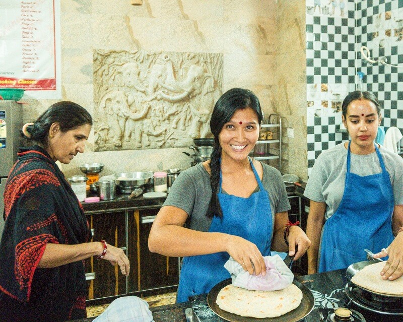 clase de cocina, Udaipur