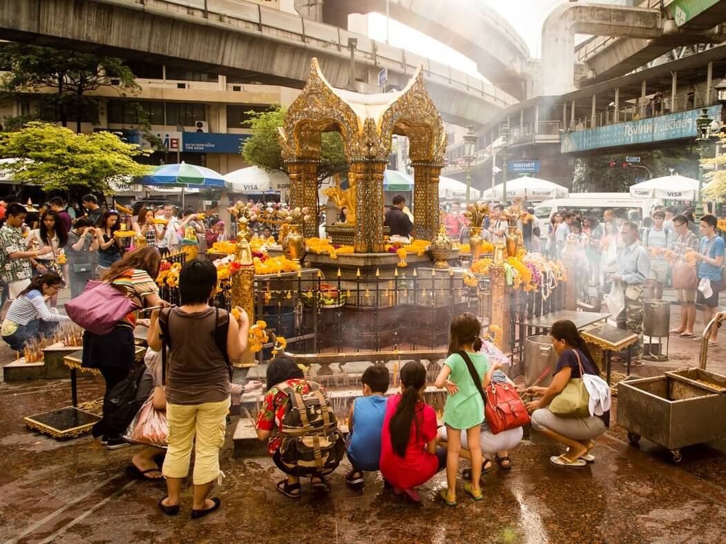 El Santuario de Erawan Bangkok Tailandia