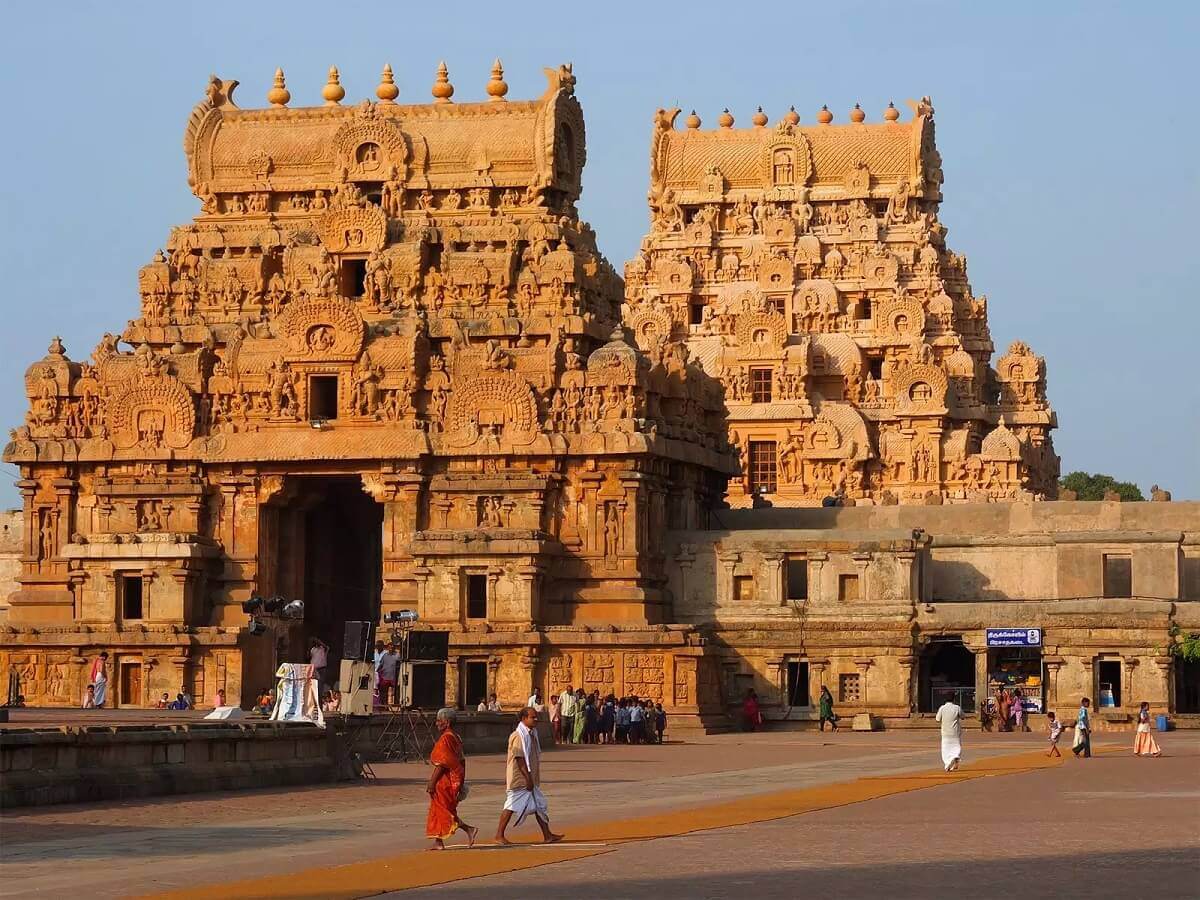 Hermoso templo y cultura El sur de la India