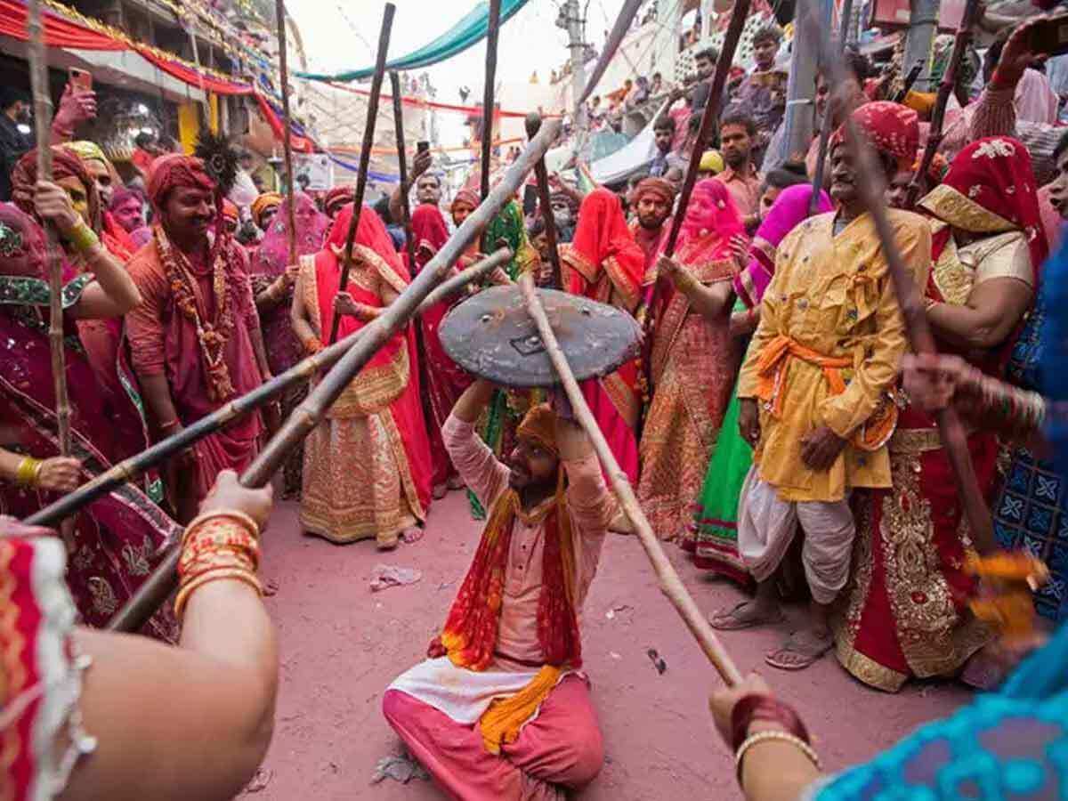 Lathmar Holi en Uttar Pradesh