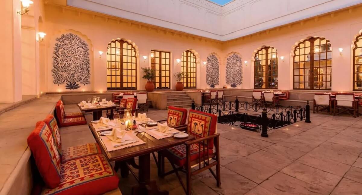 El restaurante Oberoi Vanyavilas 