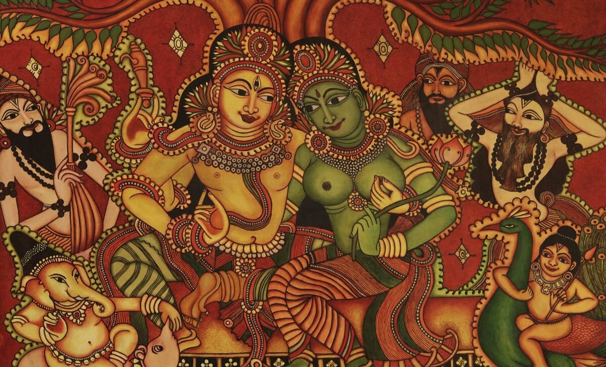 Pinturas muralistas y arte Tanjore