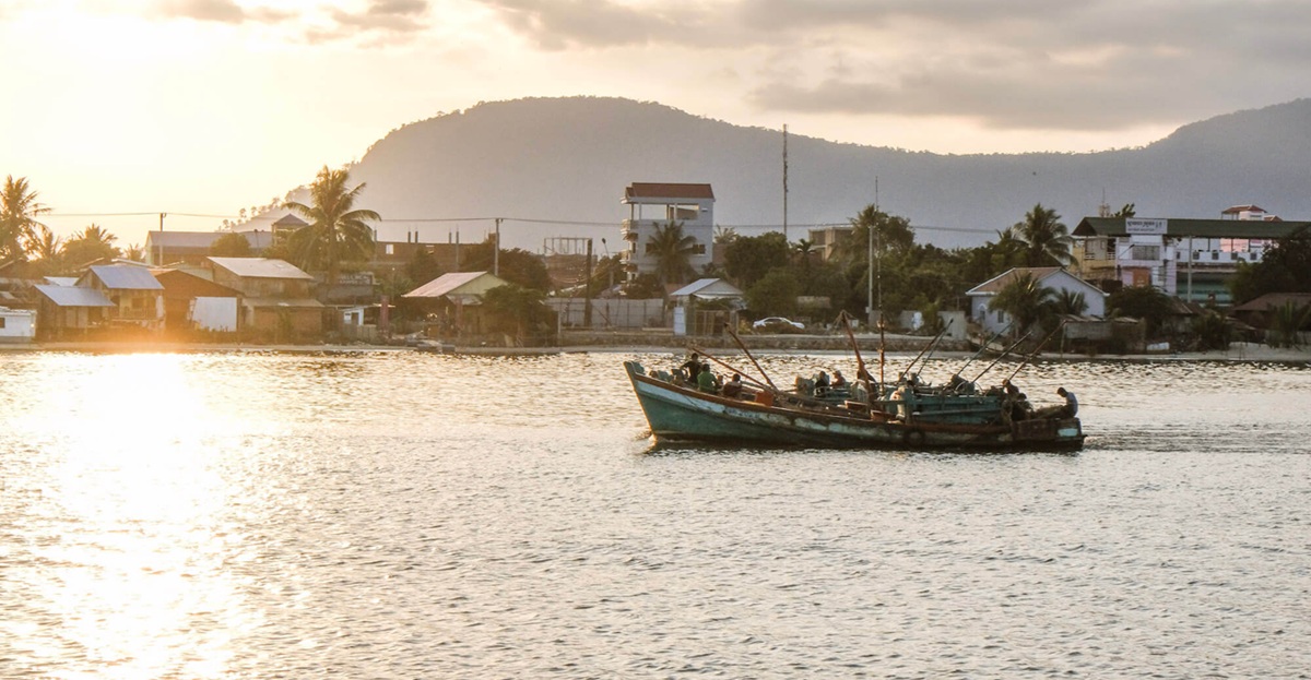Navegar por el río de Kampot