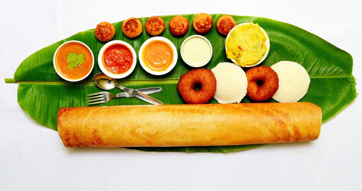 Probar los dosas y el desayuno del sur de la India