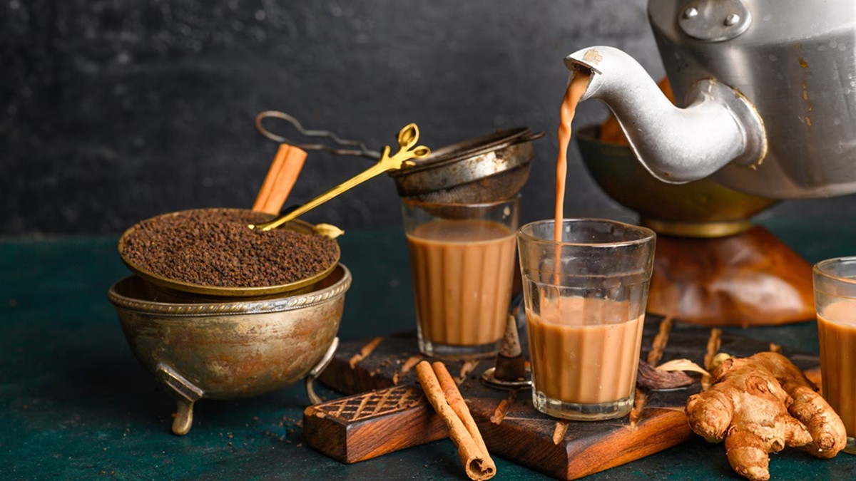 Degustar el masala chai en la calle