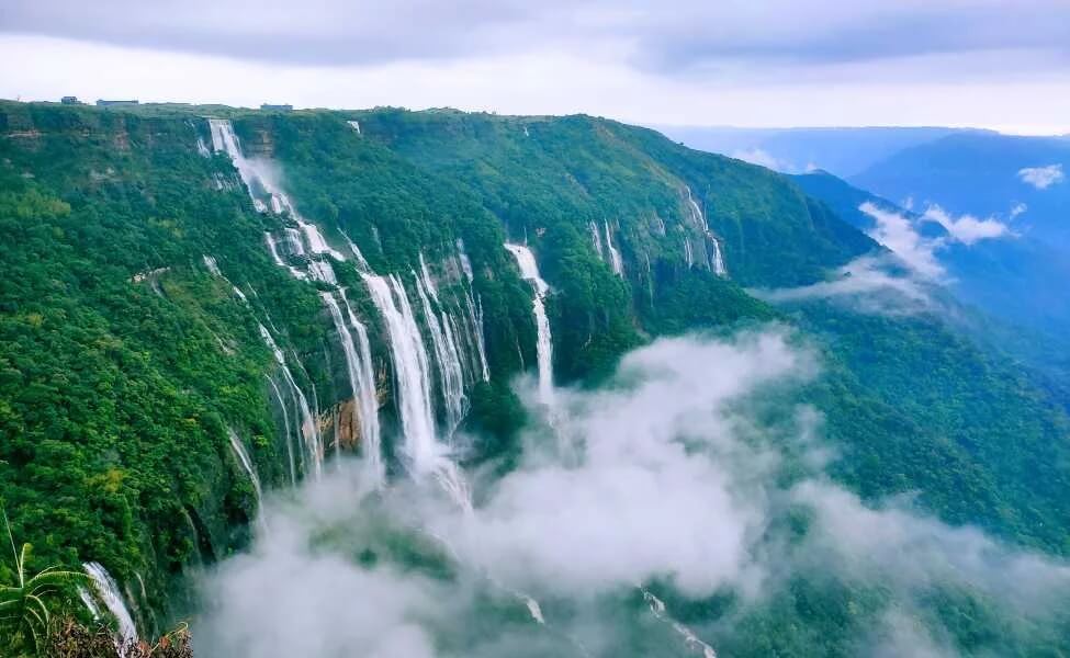 Cherrapunji, Meghalaya paisajes como Hawái o Bali