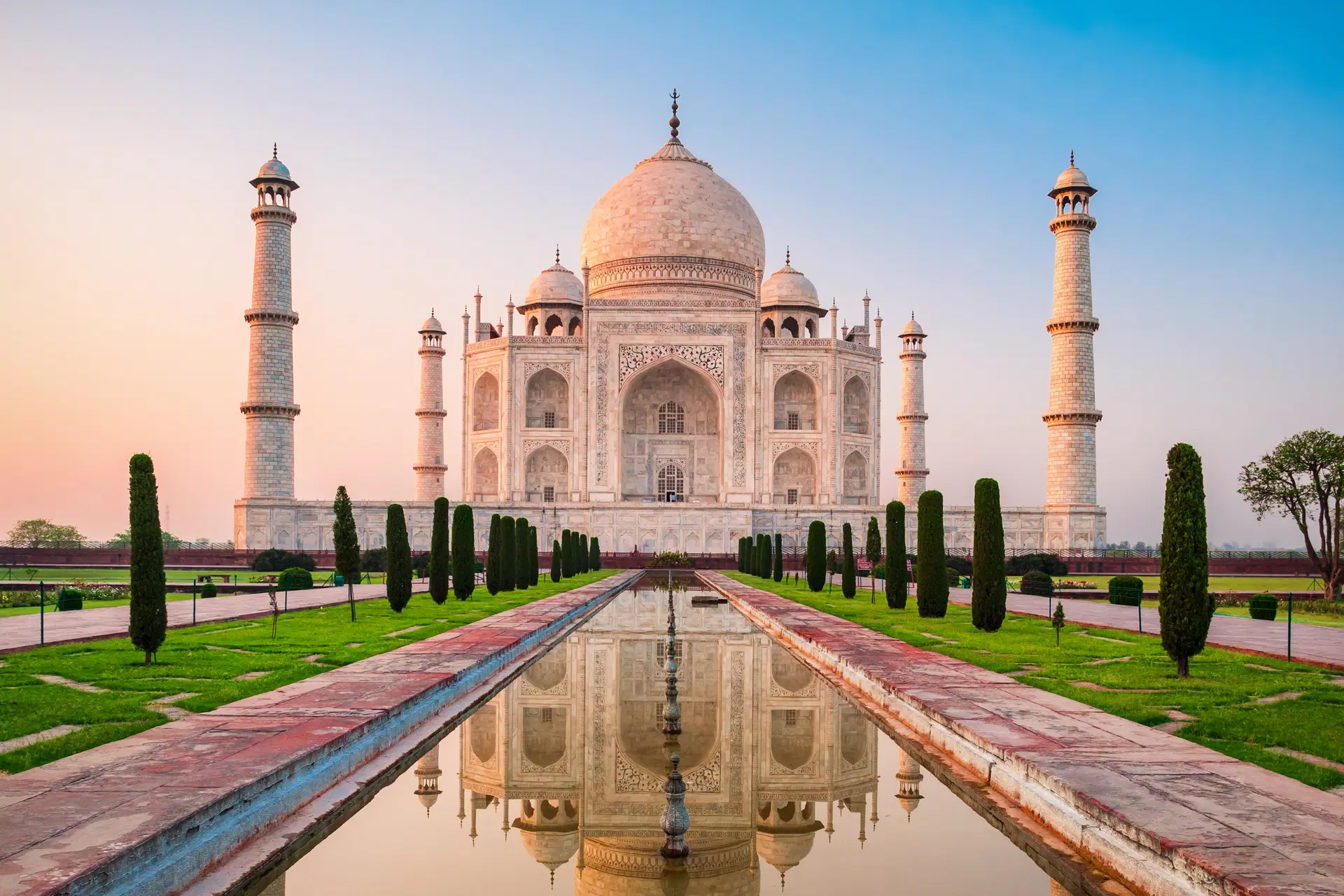 Taj Mahal durante un viaje privado por India