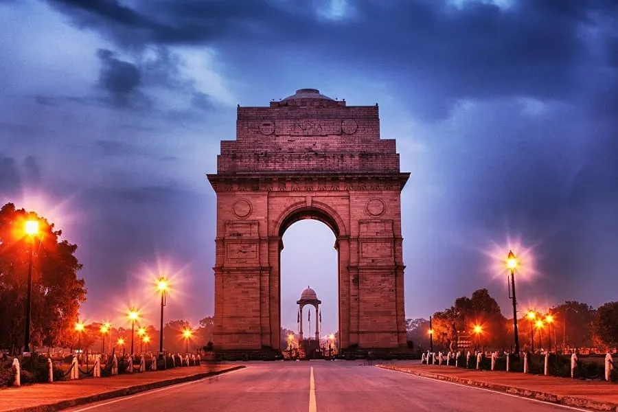 Llegada a Delhi, India