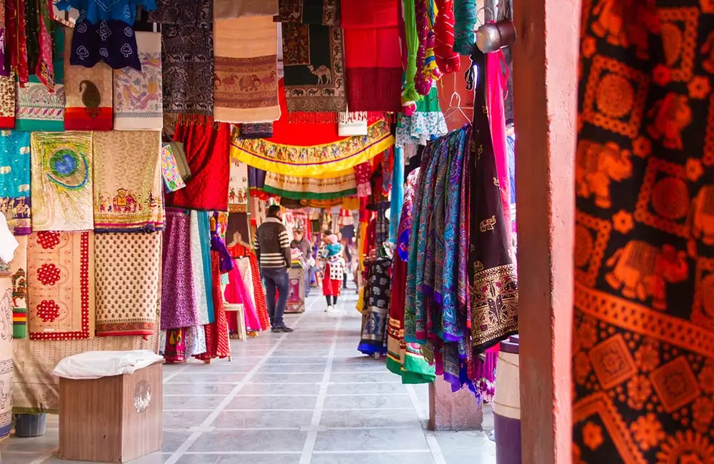 Mercado tradicional en Jaipur