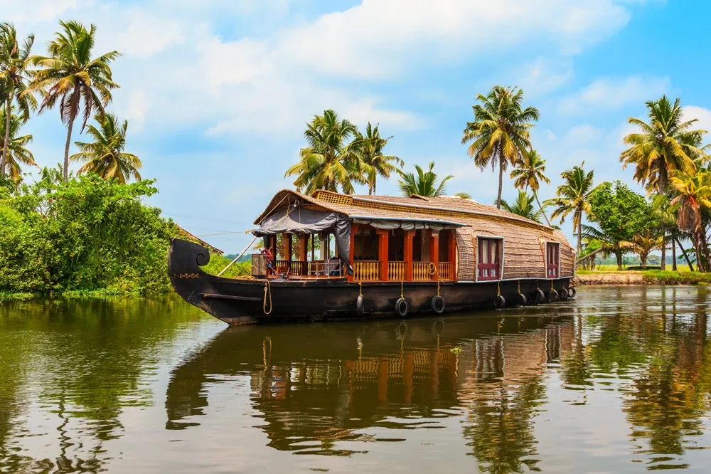 Paisajes de Kerala durante un viaje por India