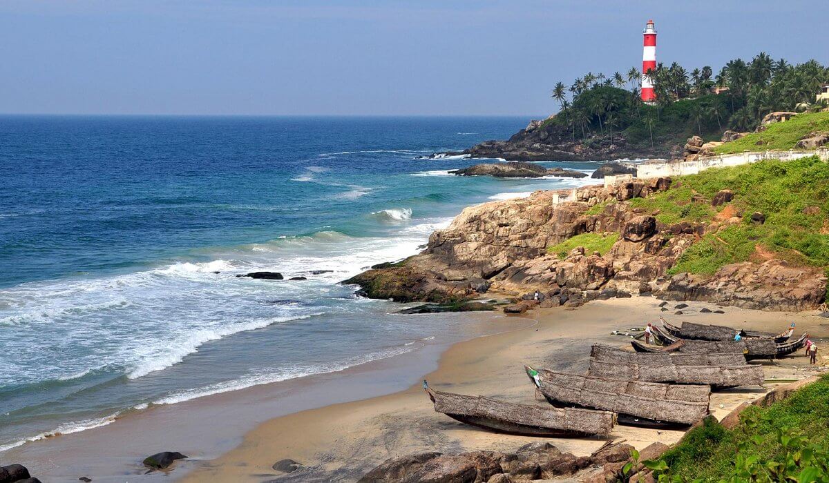 Playa de Kovalam en Kerala