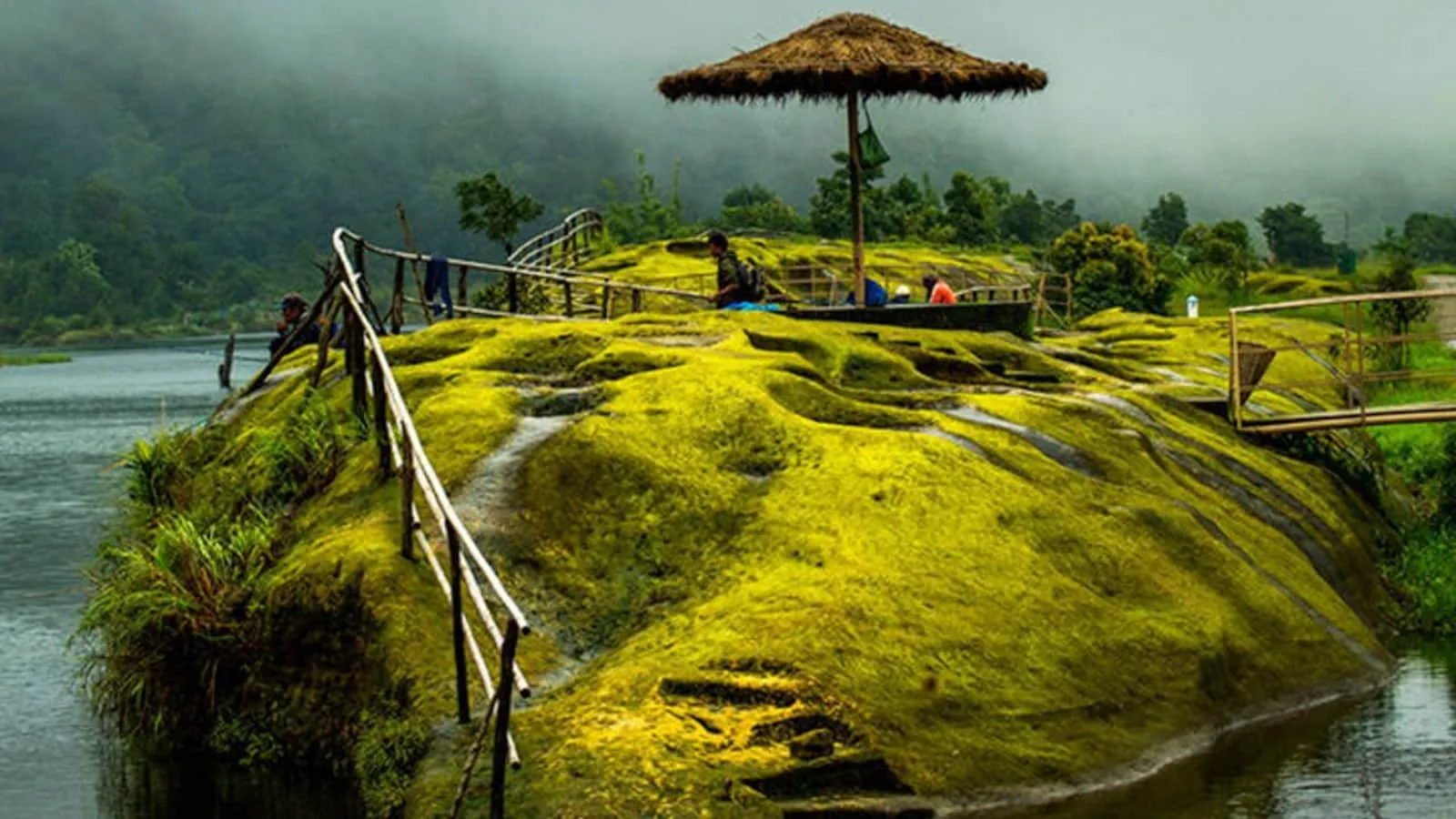 Paisajes nublados de Meghalaya