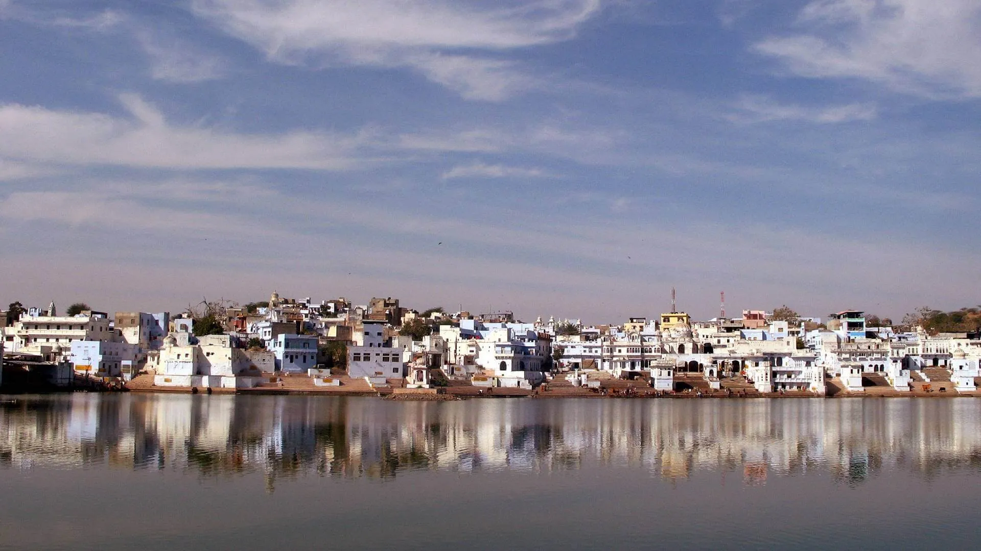 Ghats del lago de Pushkar