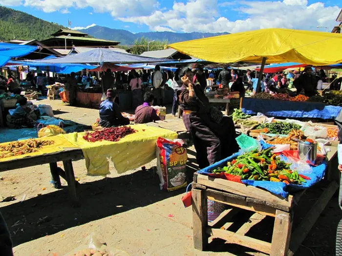 Mercado de Fin de Semana Thimphu